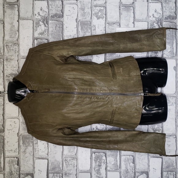 Danier Jackets & Blazers - Vintage Danier moto  leather jacket sz 2xs